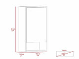 Burlington Rectangle Medicine Cabinet with Mirror Black Wengue B06280281