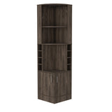 Syrah Corner Bar Cabinet, Two External Shelves Espresso B200P239599