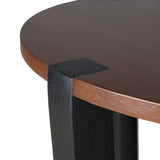 ACACIA SOLID WOOD SIDE TABLE,BROWN & BLACK COLOR N770P269891B