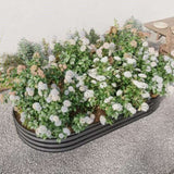 ZUN Raised Garden Bed Outdoor, Oval Large Metal Raised Planter Bed for for Plants, Vegetables, and W840102509