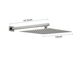12 inch Wall Mount Rainfall Square Shower Head 89949461