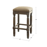 ZUN Counter Stool Set of 2 B03548201