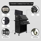 eight-drawer large capacity rolling toolbox, detachable cabinet storage toolbox with wheels and W3267P307486