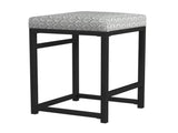 24" Indoor Square Backless Metal Upholstered Counter Stool, Light Gray 20546920