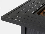 28-inch Iron Square Propane Fire Pit Table W3131P277175