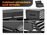 Tool Chest, 5-Drawer Rolling Tool Storage Cabinet with Detachable Top Tool Box, Liner, Universal 24371493