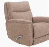 Man Wah Brisbane Manual Upholstered Swivel Recliner, Jasper B2707P311398