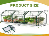 Mini Greenhouse with PVC Cover, Indoor Outdoor Plant Gardening Green House for Garden Backyard, 11104035