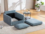 29.5''W Upholstered 360&deg Swivel Armchair with Hidden Storage, Comfy Diamond-Shape Tufted Armrests W3118P419159