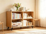 4 Cube Open Storage Bookshelf with 5 Heavy-Duty Metal Elevated Legs, Anti-Tip Wall Anchors Enclosed 18563218