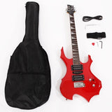 ZUN Flame Shaped Electric Guitar with 20W Electric Guitar Sound HSH Pickup 44303352