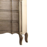 Antique Taupe 3-Drawer Nightstand B062P215399