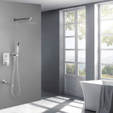 Shower System 10 Inch Square Bathroom Luxury Rain Mixer Shower Combo Set TH6203NS