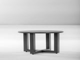 Outdoor Metal Round Table, Weather Resistant Patio End Table Side Table Coffee Bistro Table for 88828378