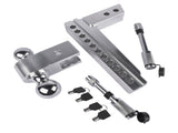 Adjustable Trailer Hitch Fits 2" Receiver, 10" Drop/Rise 12500 LBS GTW 2" & 2-5/16" Dual Ball with 97458789