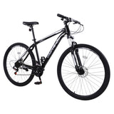 ZUN CamPingSurvivals 29in 21 Speed Load Bearing 150kg High Carbon Steel Mountain Bike Black 89131458