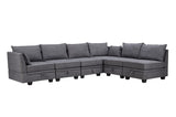 ZUN Modern Large U-Shape Modular Sectional Sofa, Convertible Sofa Bed with Reversible Chaise for Living 11729966