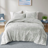 Twin/Twin XL Crushed Velvet Sherpa Reversible Comforter Set B035129821