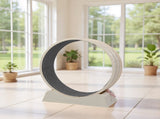 80*34*86CM, Off-white PP track connector assembly, circular design with gray carpet 1 cat teaser 72015695