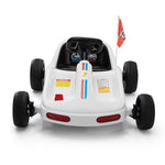 ZUN 12V Kids Ride On Go Kart, Electric 4-Wheeler Car with Remote Control, Cushioned Seat, LED Lights, W2181P201026