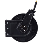 ZUN Retractable Air Hose Reel With 3/8" Inch x 50' Ft,Heavy Duty Steel Hose Reel Auto Rewind W46566958