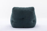 010-Soft Teddy Fabric Tufted Foam Bean Bag Chair With Teddy Fabric Green W52761253