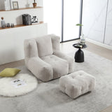 Fluffy bean bag chair, comfortable bean bag for adults and children, super soft lazy sofa chair with W1996P190387