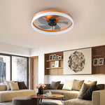 ZUN Ceiling Fans with Lights Dimmable LED Embedded installation of thin modern ceiling fans W1340120481