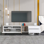 ZUN Modern TV Stand for 80'' TV Double Storage Space, Media Console Table, Entertainment Center 37715757