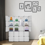 ZUN 20 Cube Organizer Stackable Plastic Cube Storage Shelves Design Multifunctional Modular Closet 05058128