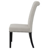 Sand and Rustic Espresso Tufted Side Chairs B062P145440