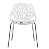 4pcs Bird's Nest Style Lounge Chair White 43246138