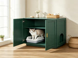 Wooden Cat Box Cabinet 21994035