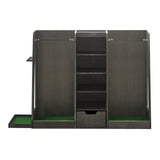 55.5''x16''x37'' Wooden Golf Bag Organizer and Storage, High Quality Wooden 2 Golf Bag W1422P289116