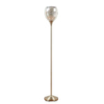 ZUN Uplight Floor Lamp with Mercury Glass Shade B03595709