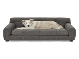 Soft and comfortable pet sofa with backrest and armrests, suitable modern rectangular pet sofas W487P266086