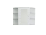 Bathroom Medicine Cabinet with Mirror, Wall Mounted Bathroom Cabinet with Mirror Door, 6 Open 89992700