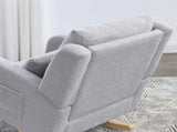 Welike 27.5 "W Modern Accent High Back Living Room Casual Armchair Rocker with One Lumbar W834P356491