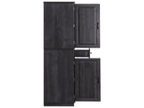 71" Tall Kitchen Pantry Cabinet with 3 Pull Out Cabinet Organizers, Farmhouse Embossed Texture 50024096