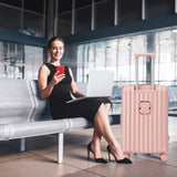 20"/24"/28" 3 pcs/set in ABS Spinner Wheel Luggage, Carry on Suitcase, with Cup Holder & USB Port & W2787P262955
