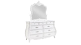 Opulence Modern Style 9- Drawer Dresser Made with Wood in Pearl White B009P240961