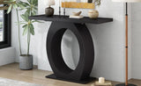 Mirod Stylish Modern Console Table with Egg-Shaped Base,Enhanced Stability and Durability,Sleek N760P214780B