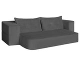 Modern Corduroy Floor Convertible Sofa Bed Folding Sleeper Couch with High-Density Foam Mattress No W6182P567302