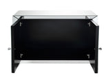 Noralie Mirrored & Faux Diamonds Console Cabinet B2726P446665