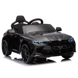 ZUN BMW M4 12v Kids ride on toy car 2.4G W/Parents Remote Control,Three speed adjustable,Power display, W1578P214208