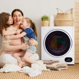 GYJ28-88-E Compact portable Household clothes Dryer 1.5CUFT Drum Dryer with LED display -White 120V 90579716