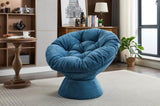 Oversized Swivel Accent Chair, 360 Swivel Barrel Chair, Papasan Chair for Living Room Bedroom W1752P172298