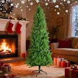 7ft artificial Christmas tree, 1028 branches, 84 inches high, flame retardant PVC, Green 00440339