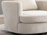 31.9"W Chenille Swivel Accent Barrel Chair and Comfy Round Accent Sofa Chair for Living Room, 360 W3118P447611