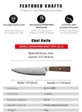 13.5-Inch Damascus Stainless Steel Kitchen Knife 67 Layer Vegetable Meat Fish Slicing Chopping 54785011